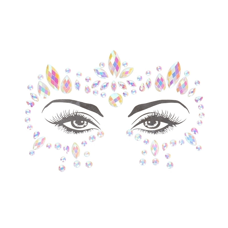 Ouch! Glow Stickers Strass Contours des Yeux phosphorescents Glow Jewelry